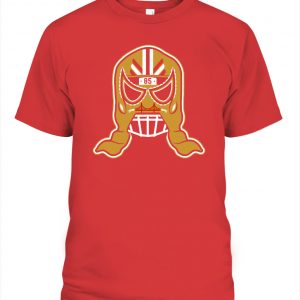 George Kittle Apparel, Officially Licensed - Lucha Mask Tee Shirt