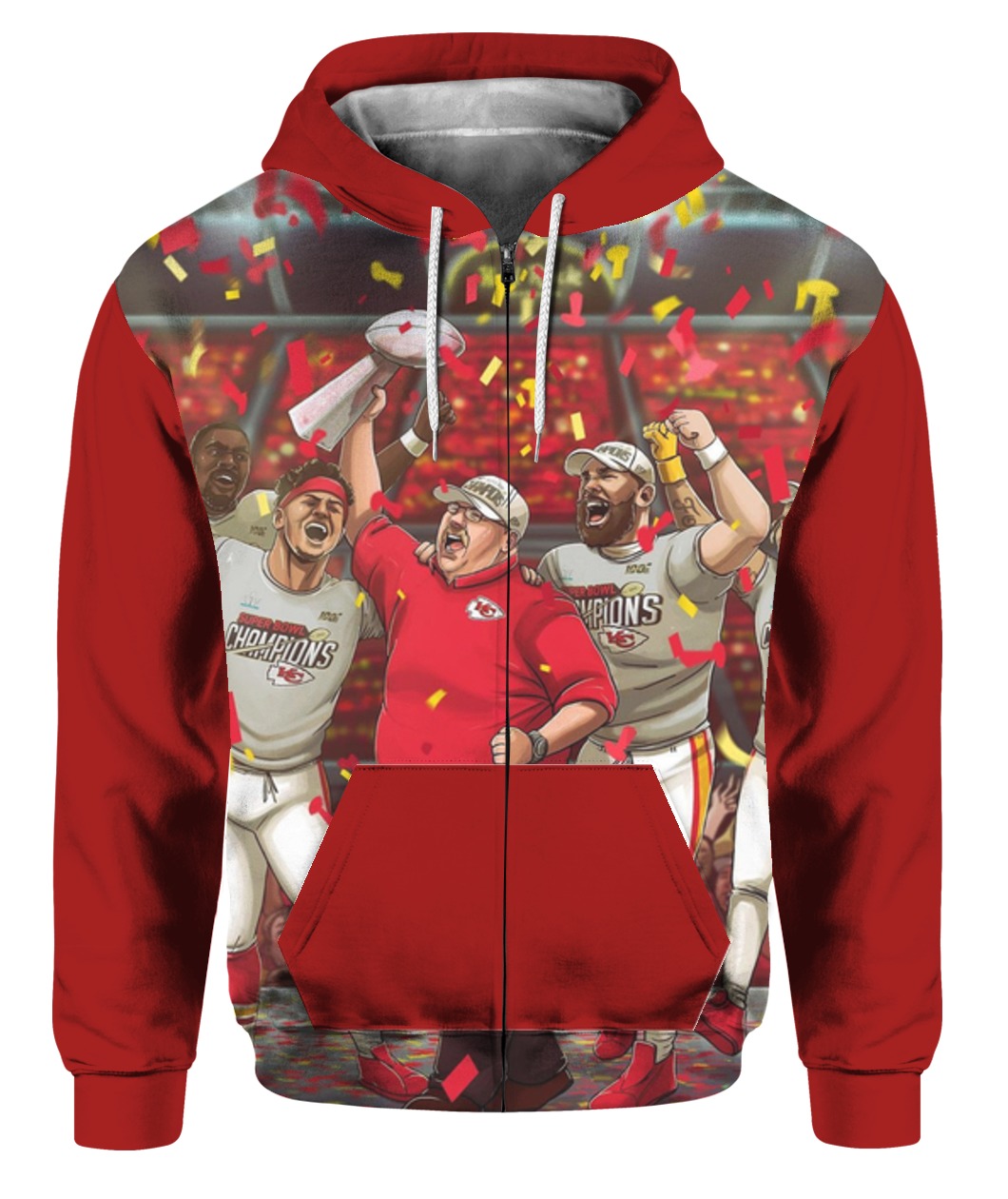 : TIE-DYE Red Patrick Mahomes Travis Kelce Andy Reid Champions  Champs Shirt T-Shirt Adult Small : Clothing, Shoes & Jewelry