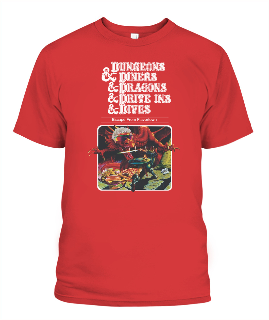 Dungeons & Diners & Dragons & Drive-Ins & Dives T-Shirt - Ellie Shirt