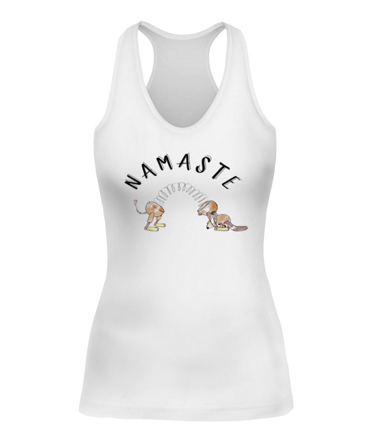 slinky dog namaste shirt