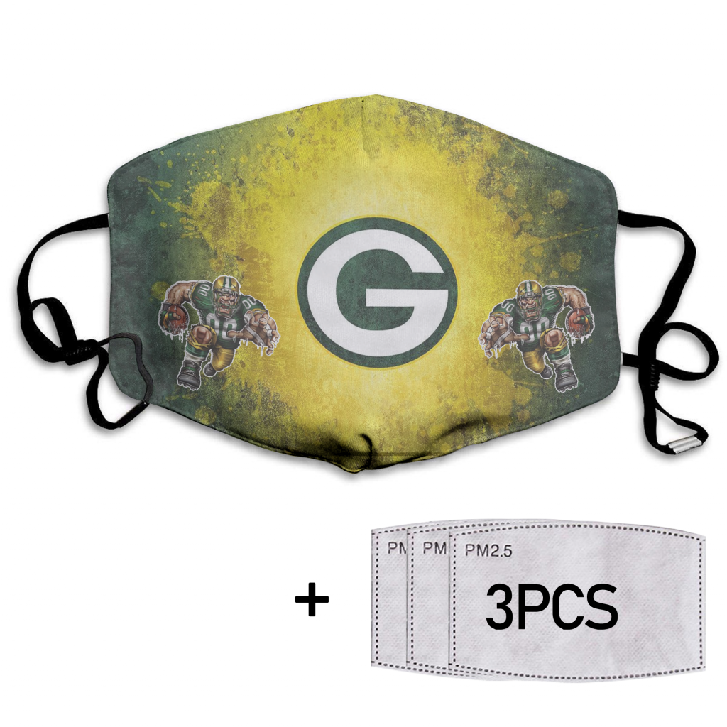 Green Bay Packers Face Mask – Adults Mask PM2.5