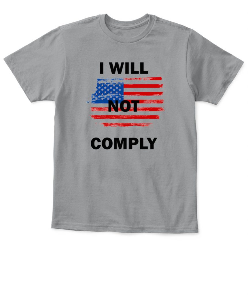 I Will Not Comply American Flag Shirt - Ellie Shirt