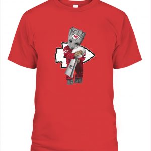 Baby Groot Hug Super Bowl Lvii Cup Kansas City Chiefs 2023 Champions T-shirt  –