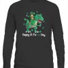 Happy St PaTREX Day T-Shirt Irish riding dinosaurs happy St Patrick's Day