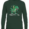Happy St PaTREX Day T-Shirt Irish riding dinosaurs happy St Patrick's Day