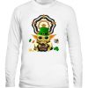 Baby Yoda Hug Samuel Smith's Nut Brown Beer St Patrick's Day Shirt