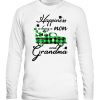 HAPPINESS IS BEING A MOM AND GRANDMA ST PATRICK'S DAY T-SHIRT