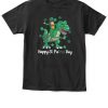 Happy St PaTREX Day T-Shirt Irish riding dinosaurs happy St Patrick's Day