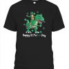 Happy St PaTREX Day T-Shirt Irish riding dinosaurs happy St Patrick's Day