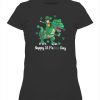 Happy St PaTREX Day T-Shirt Irish riding dinosaurs happy St Patrick's Day