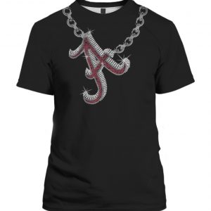 ALABAMA CHAIN SHIRT Alabama Crimson Tide Necklace Diamond Shirt Alabama Crimson TJ Reeves