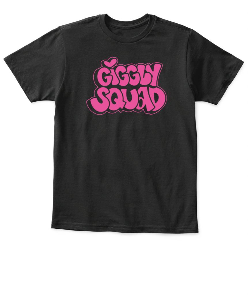 Giggly Squad Black Pink Shirt - Ellie Shirt