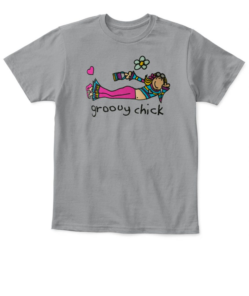 green groovy chick t shirt