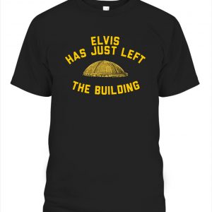ELVIS HAS JUST LEFT THE BUILDING SHIRT Pittsburgh Penguins Elvis Presley