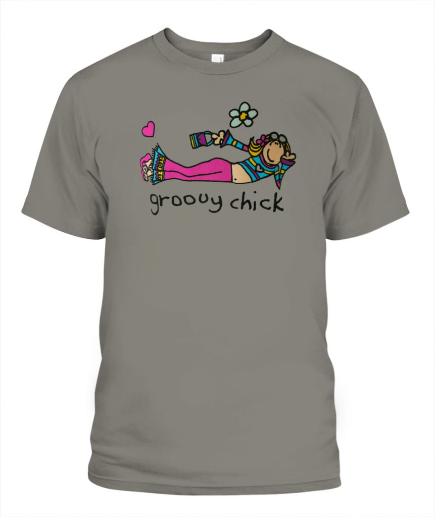 green groovy chick t shirt