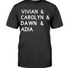 VIVIAN & CAROLYN & DAWN & ADIA - Black Coaches Matter T-Shirt C. Vivian Stringer - CAROLYN PECK - Dawn Staley - ADIA BARNES COPPA - NCAA March Madness - NCAAW 2021