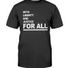 WITH LIBERTY AND JUSTICE FOR ALL SHIRT Minnesota Timberwolves Brooklyn Nets