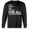 WITH LIBERTY AND JUSTICE FOR ALL SHIRT Minnesota Timberwolves Brooklyn Nets