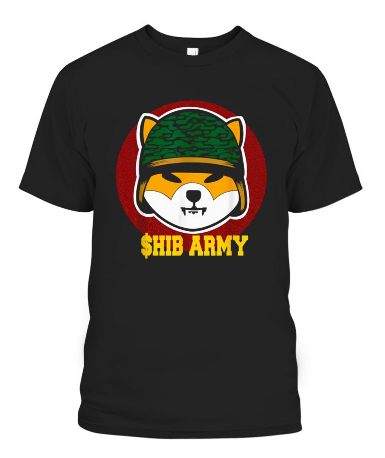 shiba army t shirt