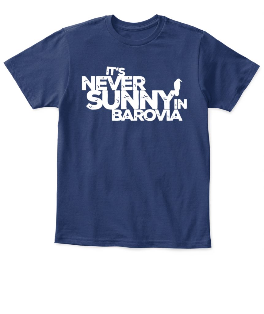 it's never sunny in barovia shirt