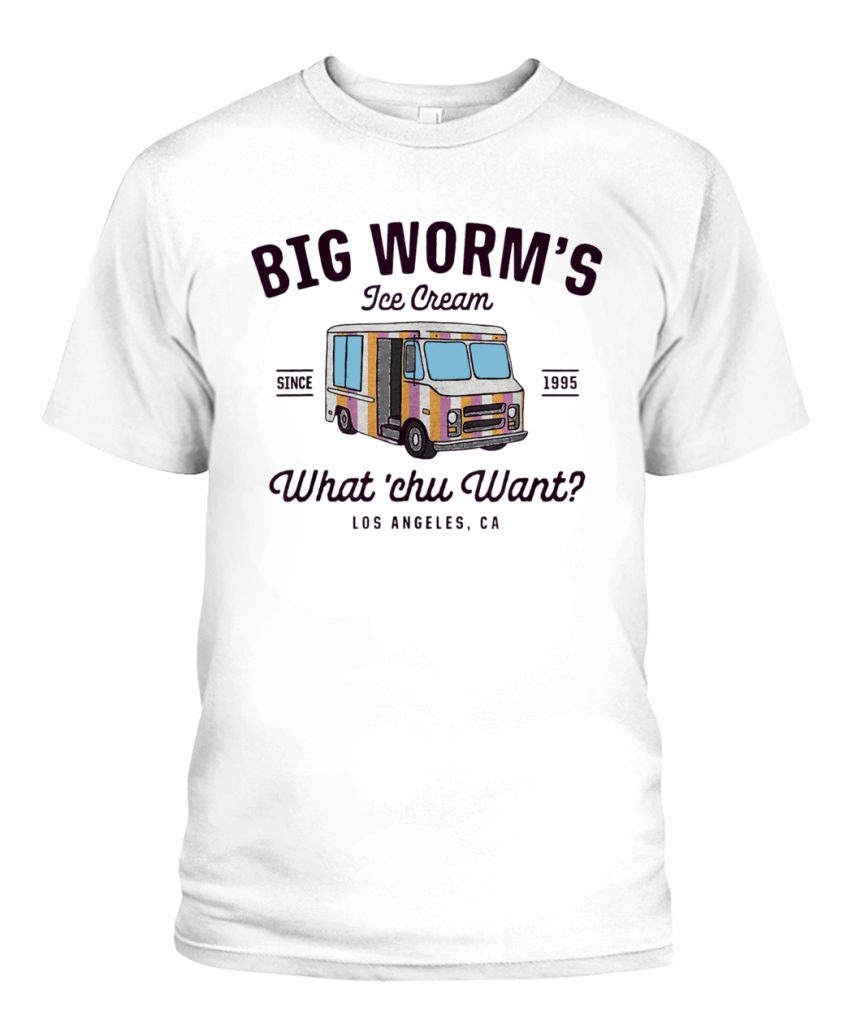 big worm ice cream shirt