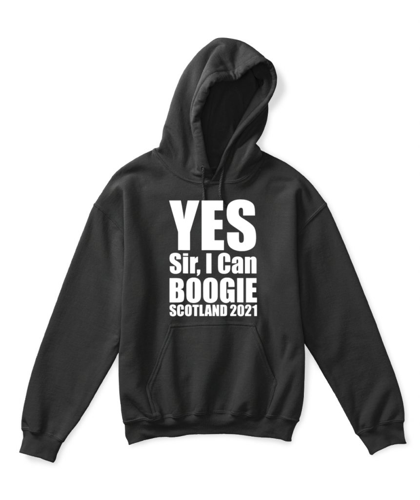 yes sir i can boogie scotland t shirt