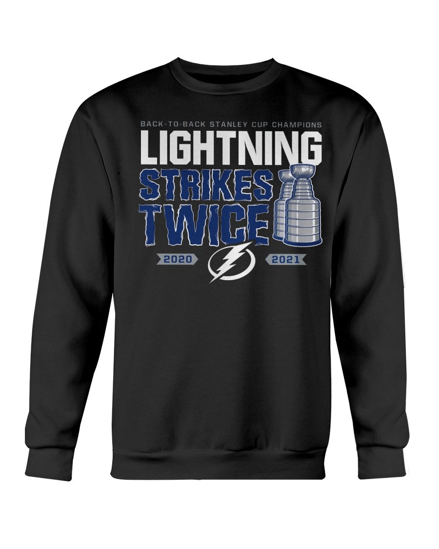 https://ellieshirts.com/wp-content/uploads/2021/07/Back-to-Back-Stanley-Cup-Champions-Lightning-Strikes-Twice-T-Shirt-Tampa-Bay-Lightning-2021-Stanley-Cup-Champions-crewneck.jpg