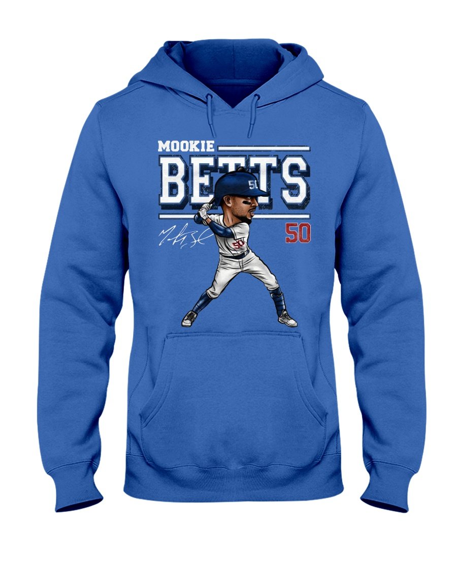 Mookie Betts Los Angeles Dodgers cartoon signature T-shirt, hoodie