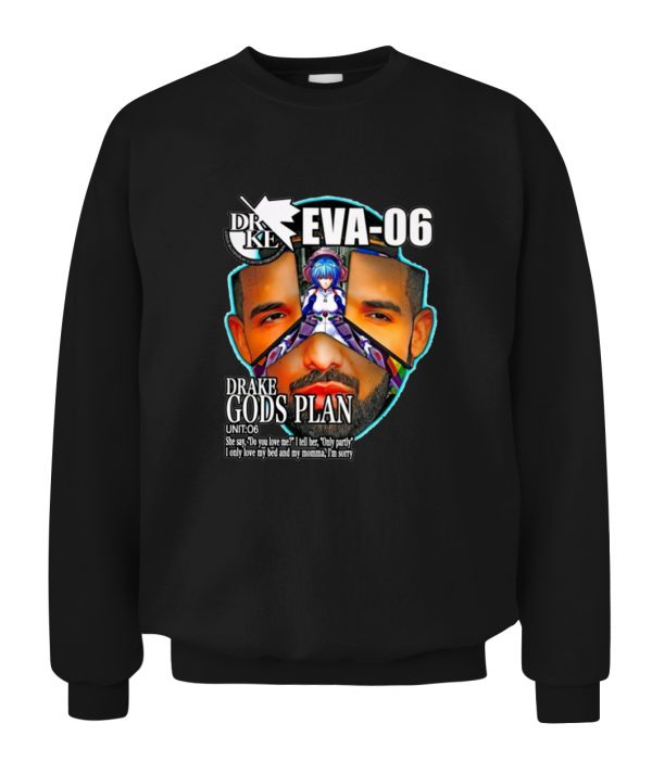 Drake Evangelion T-Shirt Drake Eva 06 Drake Gods Plan