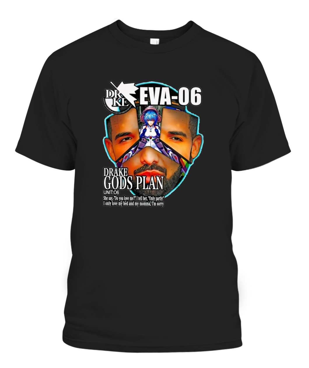 Drake Evangelion T-Shirt Drake Eva 06 Drake Gods Plan