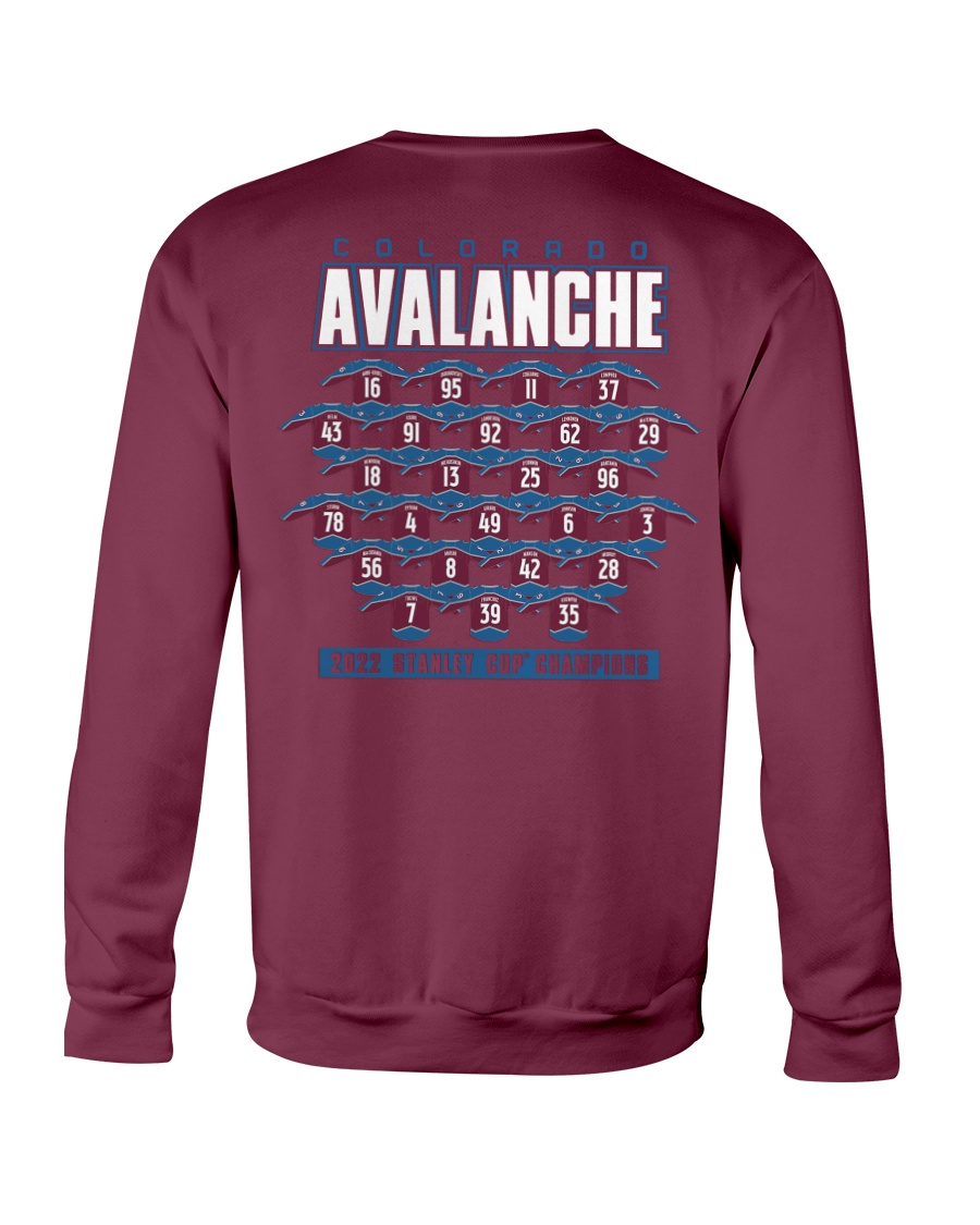 Colorado Avalanche 2022 Stanley Cup Champions Signature Roster T-shirt,  hoodie, sweater, long sleeve and tank top
