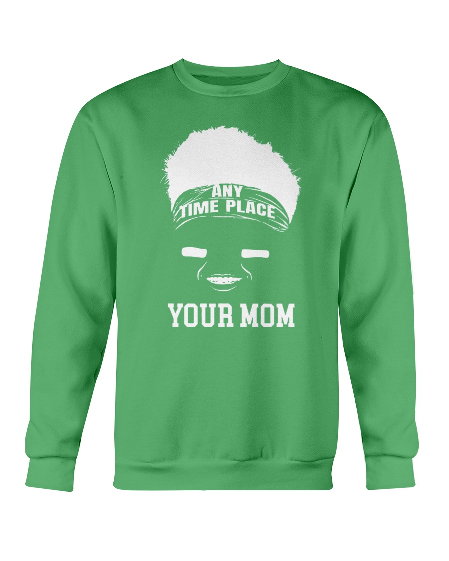 ANY TIME PLACE YOUR MOM SHIRT Zach Wilson, New York Jets - Ellieshirt