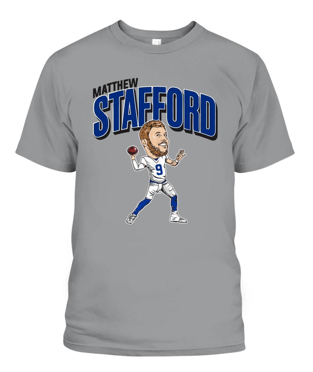 Matthew Stafford Caricature American football quarterback for the Los  Angeles Rams T-Shirt - Guineashirt Premium ™ LLC