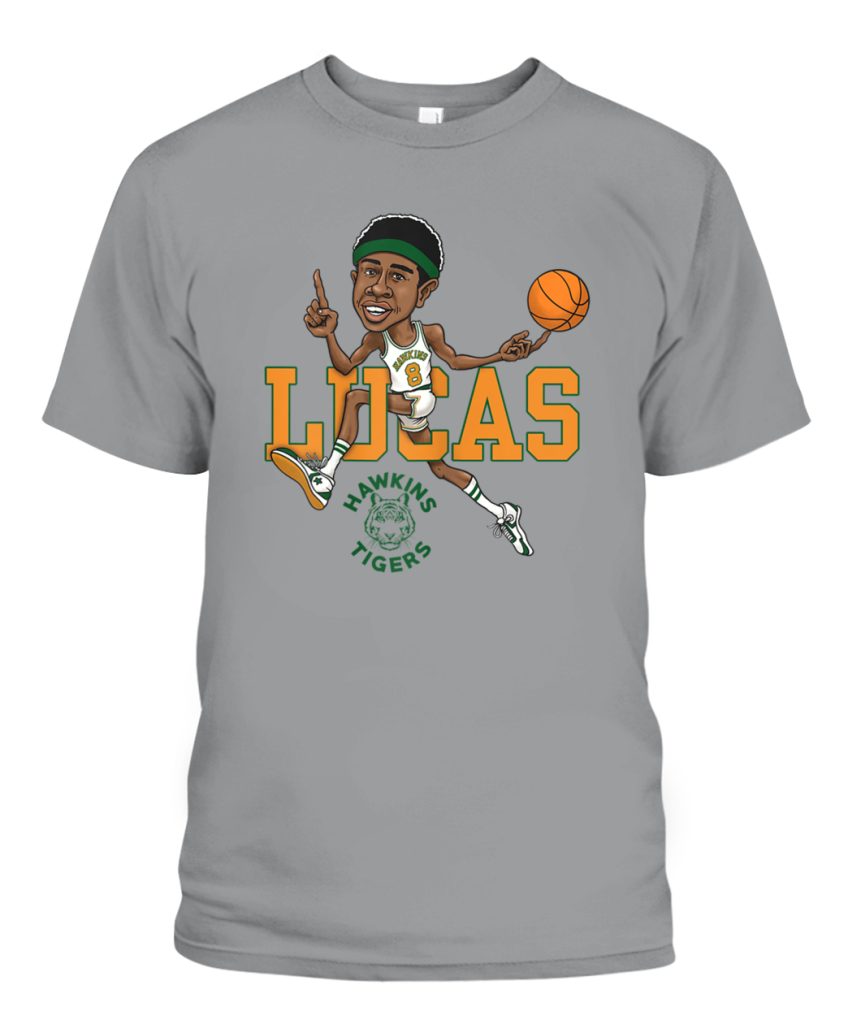 Stranger Things 4 Lucas Basketball Cartoon TShirt Ellie Shirt
