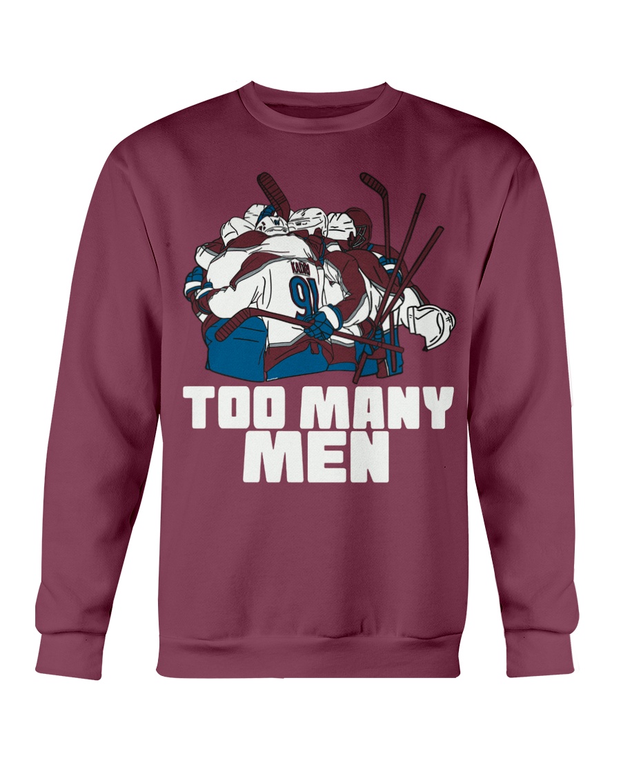 Too Many Men Shirt Nazem Kadri, Colorado Avalanche - Ellie Shirt