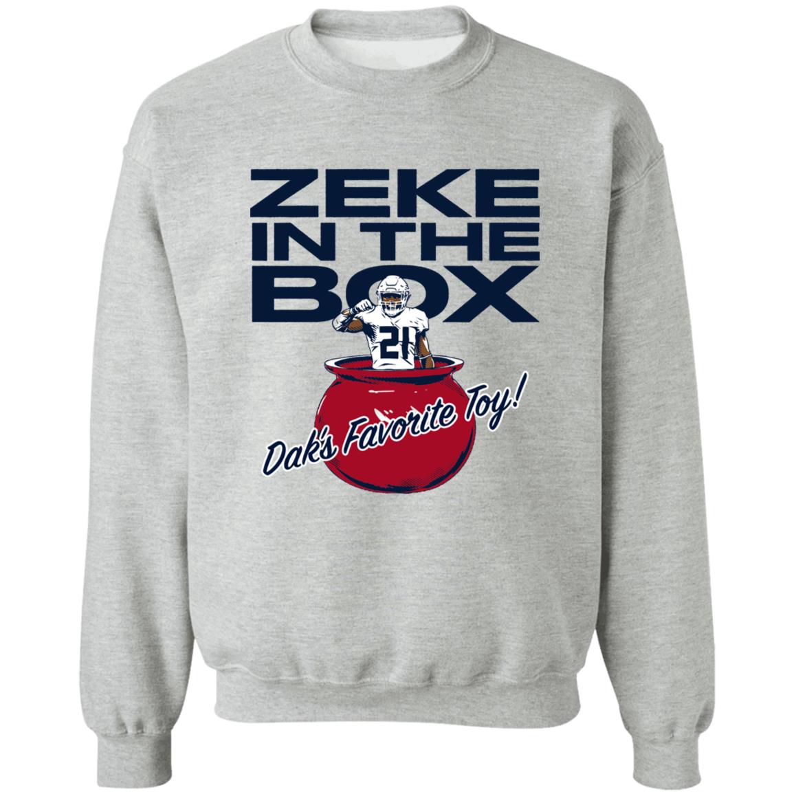 Dallas Cowboys Ezekiel Elliott and Dak Prescott Zeke in the Box shirt,  hoodie, sweater, long sleeve and tank top