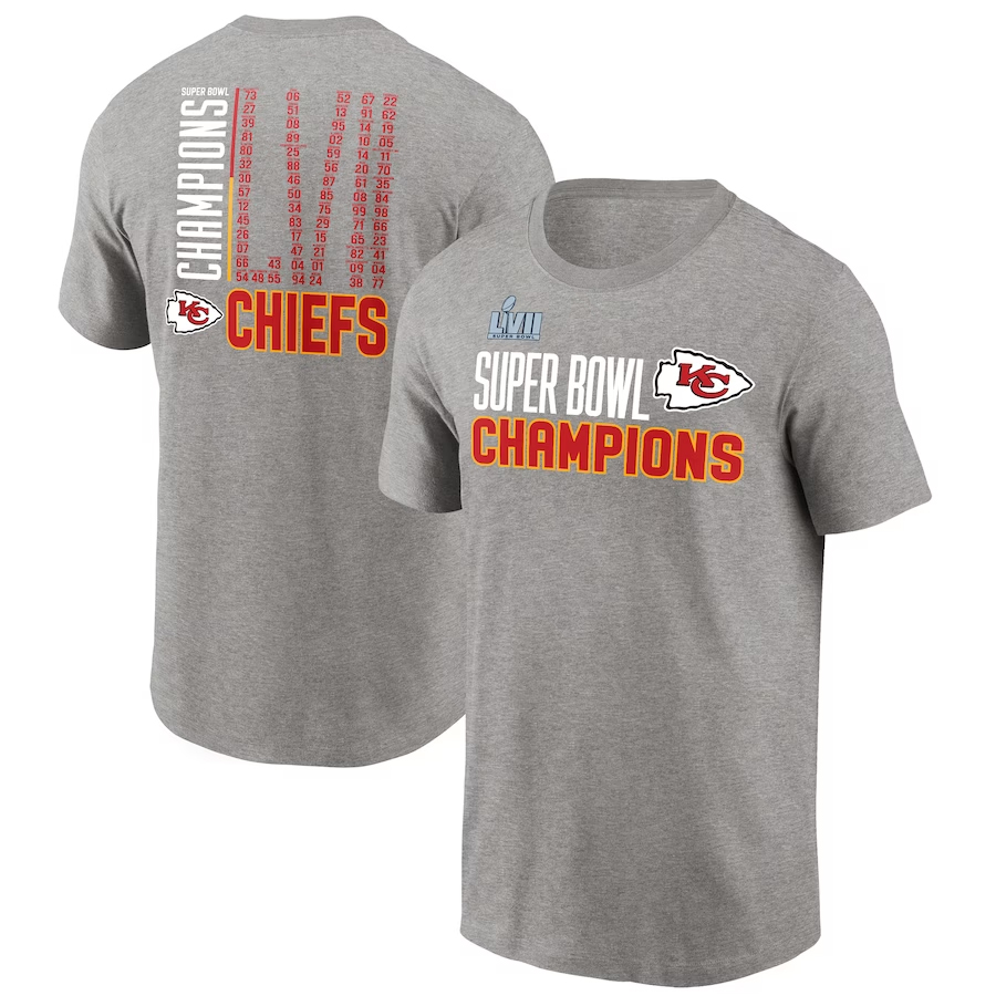 KC Chiefs Super Bowl Apparel LVII Champions Kansas City Chiefs