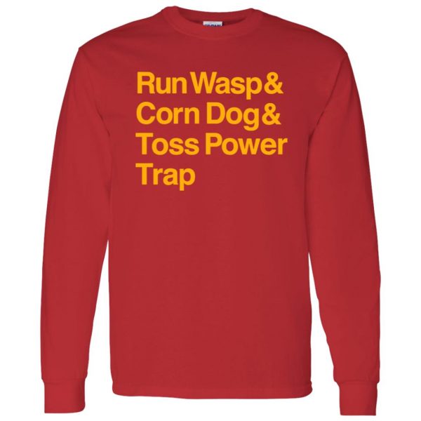 Run Wasp & Corn Dog & Toss Power & Trap Shirt KANSAS CITY PLAYBOOK, Kansas  City Chiefs - Super Bowl LVII Champions - Ellie Shirt