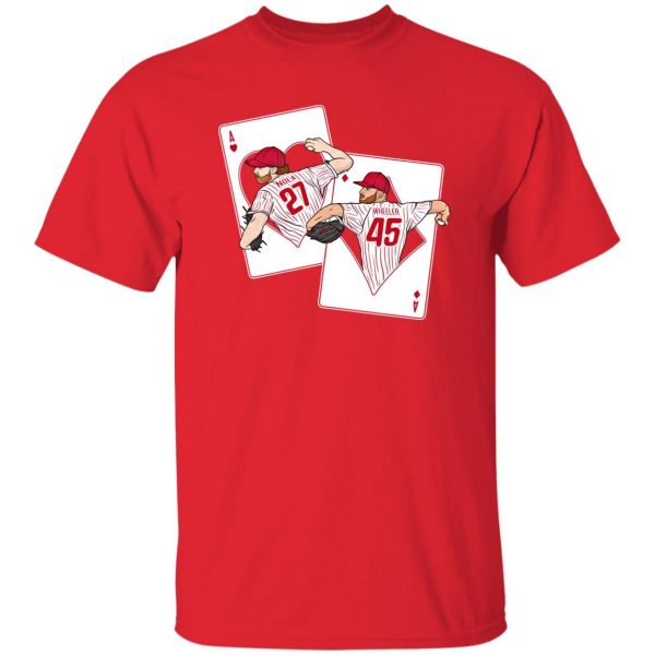 Aaron Nola-Zack Wheeler 24 Philadelphia T-Shirt - Teesplash Store