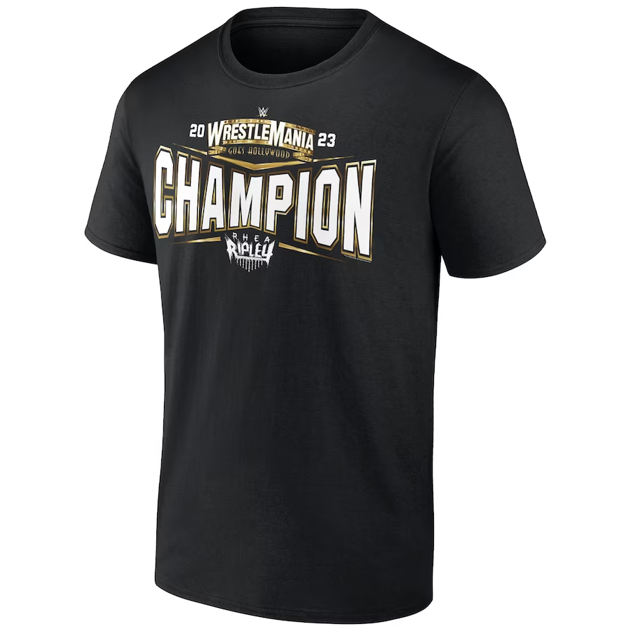 Rhea Ripley - 2023 WrestleMania Goes Hollywood Champion T-Shirt - Ellie ...