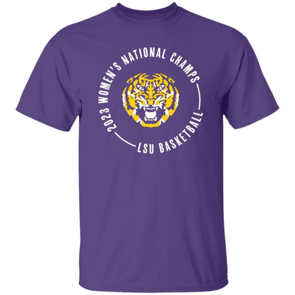 WOMEN'S NATIONAL CHAMPIONSHIP CIRCLE TEXT SHIRT LSU Tigers Ellie Shirt